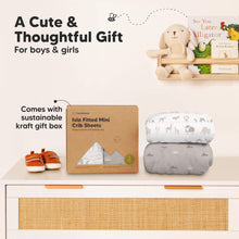 Load image into Gallery viewer, Isla Fitted Mini Crib Sheets (Savannah)