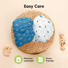 Load image into Gallery viewer, Isla Fitted Mini Crib Sheets (Space Quest)