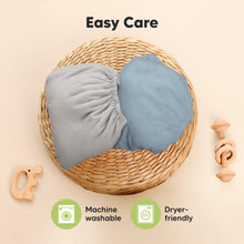 Load image into Gallery viewer, Isla Fitted Mini Crib Sheets (Steel)