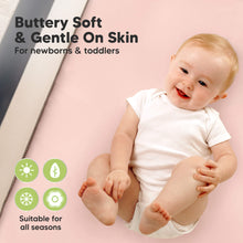 Load image into Gallery viewer, Buttery soft and gentle on skin for newborns and toddlers, suitable for all seasons.
