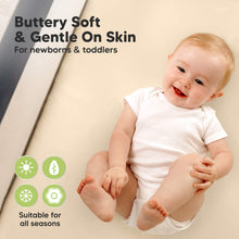 Load image into Gallery viewer, Buttery soft and gentle on skin for newborns and toddlers, suitable for all seasons.