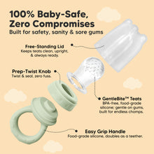 Load image into Gallery viewer, 2-Pack Lil’ Prep Baby Food Feeders (Soft Fern)