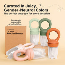 Load image into Gallery viewer, 2-Pack Lil’ Prep Baby Food Feeders (Soft Fern)