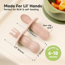 Load image into Gallery viewer, 2-Sets Lil’ Prep Baby Fork & Spoon (Mellow)