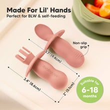 Load image into Gallery viewer, 2-Sets Lil’ Prep Baby Fork & Spoon (Roseate)