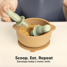 Load image into Gallery viewer, 2-Sets Lil’ Prep Baby Fork & Spoon (Sage)