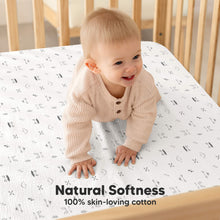 Load image into Gallery viewer, 2-Pack Lyra Muslin Crib Sheets (Nordic)