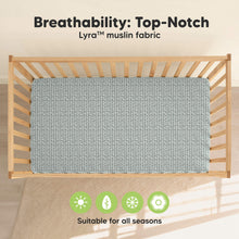 Load image into Gallery viewer, 2-Pack Lyra Muslin Crib Sheets (Nordic)