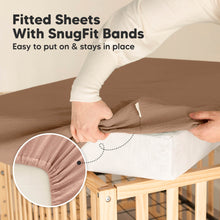 Load image into Gallery viewer, 2-Pack Lyra Muslin Crib Sheets (Russet)