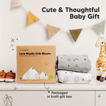 Load image into Gallery viewer, 2-Pack Lyra Muslin Crib Sheets