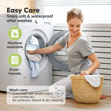 Load image into Gallery viewer, Easy Care - Stays soft & waterproof after washes (Machine washable and Dryer-friendly)(Wash care: Cold wash with similar colors, Low tumble dry, and No softeners, bleach & dry cleaning)