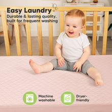 Load image into Gallery viewer, 2-Pack Mavy Protect+ Waterproof Crib Mattress Protector (Cameo)