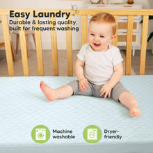 Load image into Gallery viewer, 2-Pack Mavy Protect+ Waterproof Crib Mattress Protector (Frost)