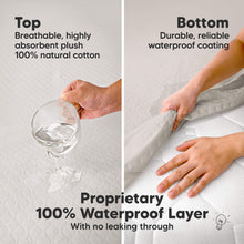 Load image into Gallery viewer, 2-Pack Mavy Protect+ Waterproof Crib Mattress Protector (Sage)