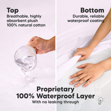 Load image into Gallery viewer, 2-Pack Quin Protect+ Waterproof Crib Mattress Protector (Lilac)