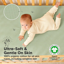 Load image into Gallery viewer, 2-Pack Quin Protect+ Waterproof Crib Mattress Protector (Soft Fern)