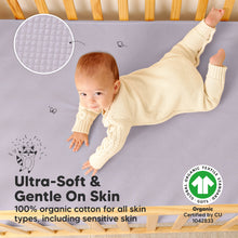 Load image into Gallery viewer, 2-Pack Quin Protect+ Waterproof Crib Mattress Protector (Thistle)