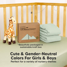 Load image into Gallery viewer, 2-Pack Quin Protect+ Waterproof Crib Mattress Protector (Aloe)