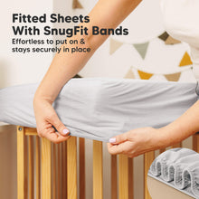 Load image into Gallery viewer, 2-Pack Quin Protect+ Waterproof Crib Mattress Protector (Pearl Gray)