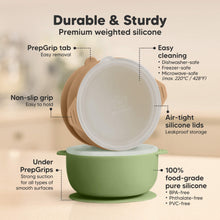 Load image into Gallery viewer, 2-Pack Prep Silicone Suction Bowls (Desert)