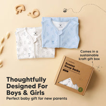 Load image into Gallery viewer, 2-Pack Snooze Sleep Sacks (ABC Land Sky)