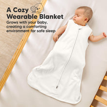 Load image into Gallery viewer, A cozy wearable blanket - grows with your baby, creating a comforting environment for safe sleep