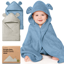 Load image into Gallery viewer, 2-Pack Snuggle Hooded Towels