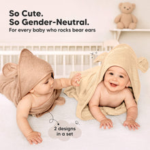 Load image into Gallery viewer, 2-Pack Snuggle Hooded Towels