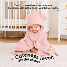 Load image into Gallery viewer, 2-Pack Snuggle Hooded Towels (Rose Ivory)