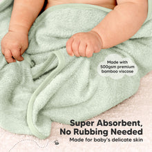 Load image into Gallery viewer, 2-Pack Snuggle Hooded Towels (Sage)