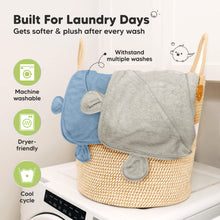 Load image into Gallery viewer, 2-Pack Snuggle Hooded Towels (Steel)