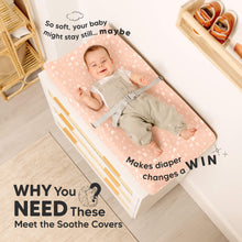 Load image into Gallery viewer, 2-Pack Soothe Changing Pad Covers (Butterflies)
