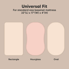 Load image into Gallery viewer, 2-Pack Soothe Fitted Bassinet Sheets (Cameo)