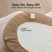 Load image into Gallery viewer, 2-Pack Soothe Fitted Bassinet Sheets (Pecan)