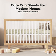 Load image into Gallery viewer, Soothe Fitted Crib Sheet (Pine Grove)