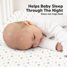 Load image into Gallery viewer, Soothe Fitted Crib Sheet (Tropic Oasis)
