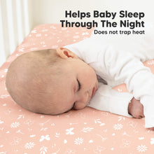Load image into Gallery viewer, Soothe Fitted Crib Sheet (Butterflies)