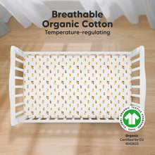 Load image into Gallery viewer, Soothe Fitted Crib Sheet (Construction)