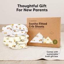 Load image into Gallery viewer, Soothe Fitted Crib Sheet (Construction)