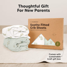 Load image into Gallery viewer, Soothe Fitted Crib Sheet (Elly)