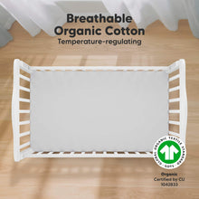 Load image into Gallery viewer, Soothe Fitted Crib Sheet (French Gray)