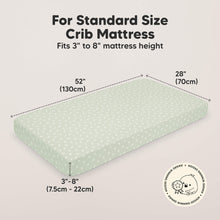 Load image into Gallery viewer, Soothe Fitted Crib Sheet (Herb)