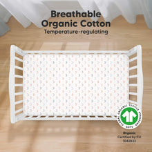 Load image into Gallery viewer, Soothe Fitted Crib Sheet (Jolly Rainbow)