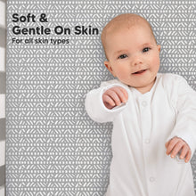 Load image into Gallery viewer, Soothe Fitted Crib Sheet (Nordic)