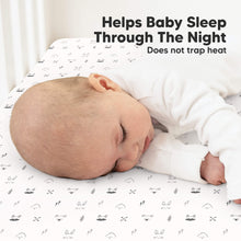 Load image into Gallery viewer, Soothe Fitted Crib Sheet (Nordic)