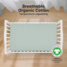 Load image into Gallery viewer, Soothe Fitted Crib Sheet (Prairie)