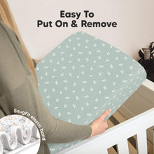 Load image into Gallery viewer, Soothe Fitted Crib Sheet (Prairie)