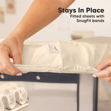 Load image into Gallery viewer, Soothe Fitted Mini Crib Sheet (Cameo)