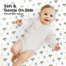 Load image into Gallery viewer, Soothe Fitted Mini Crib Sheet (Dragon Tale)