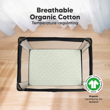 Load image into Gallery viewer, Soothe Fitted Mini Crib Sheet (Herb)
